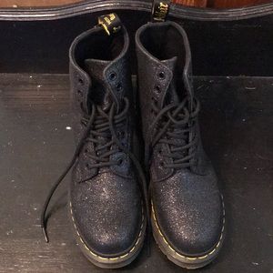 Black Glitter Doc Martens Size 9